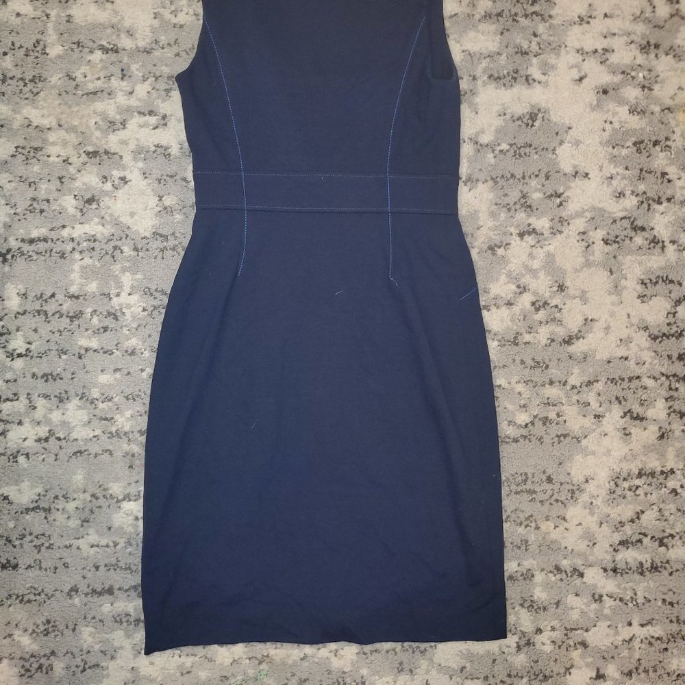 Cynthia Steffe Blue Zipup Dress || sz Small || EUC - Picture 5 of 14